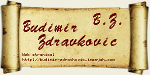 Budimir Zdravković vizit kartica